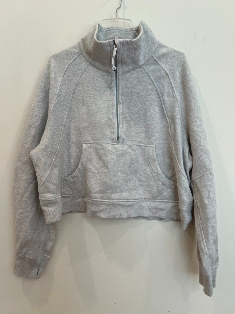 Lululemon Scuba Oversized Funnel Neck Sweatshirt Womens XL XXL 2XL Gray Pullover